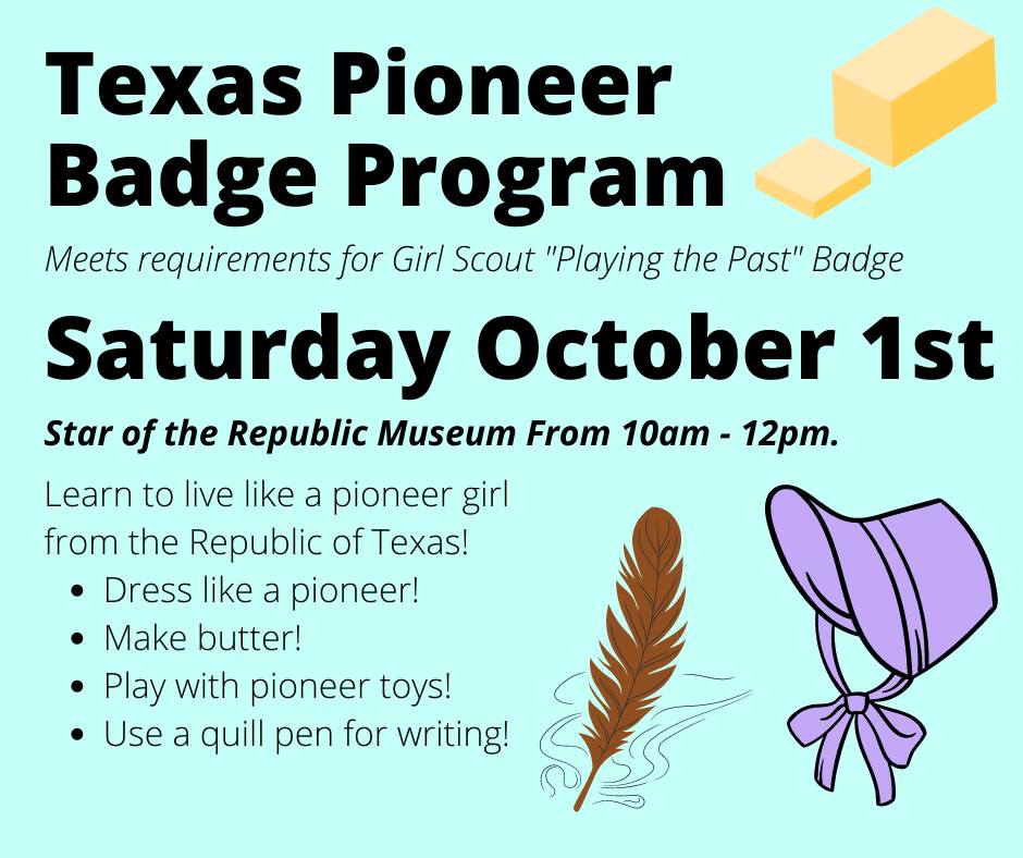 Texas Pioneers Badge