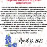 Living History Saturday: Legend and Lore of Texas Wildflowers
