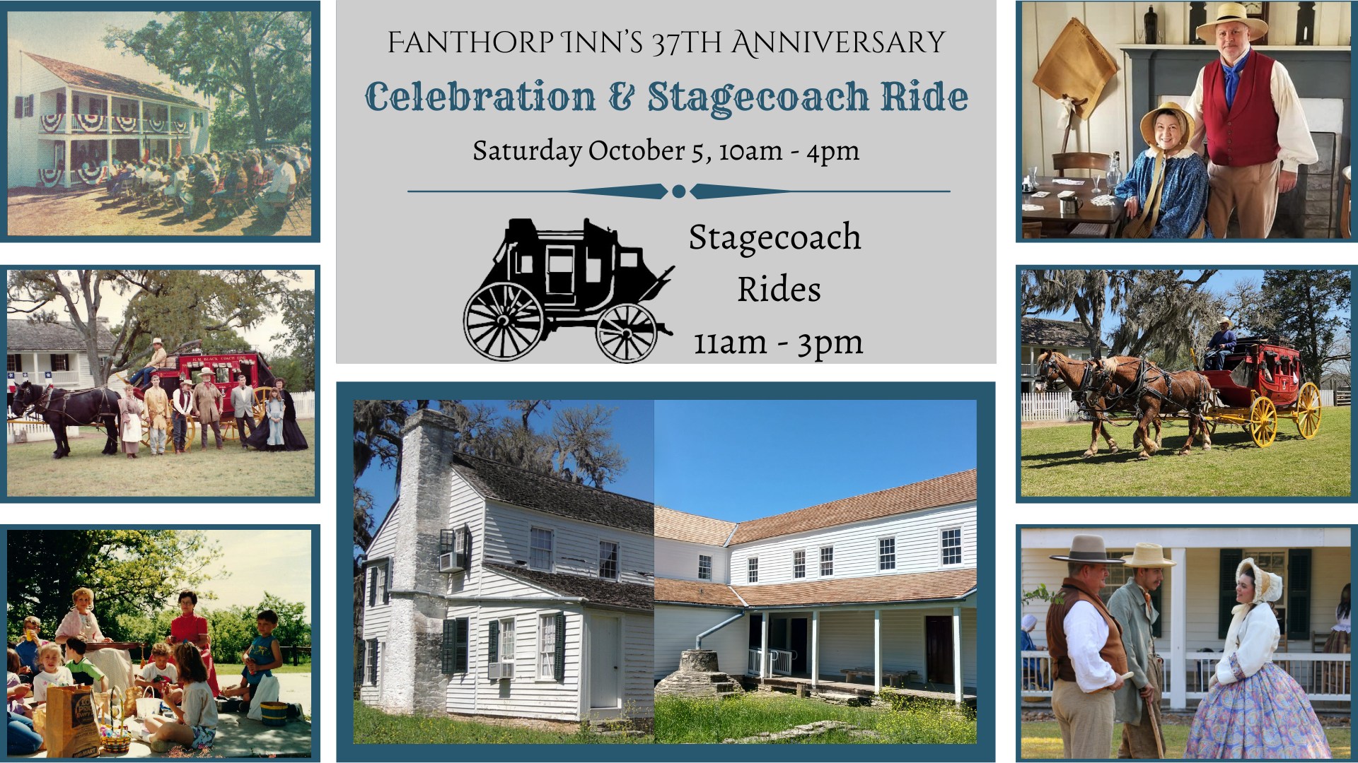 Fanthorp Inn's 37th Anniversary Celebration & Stagecoach Ride