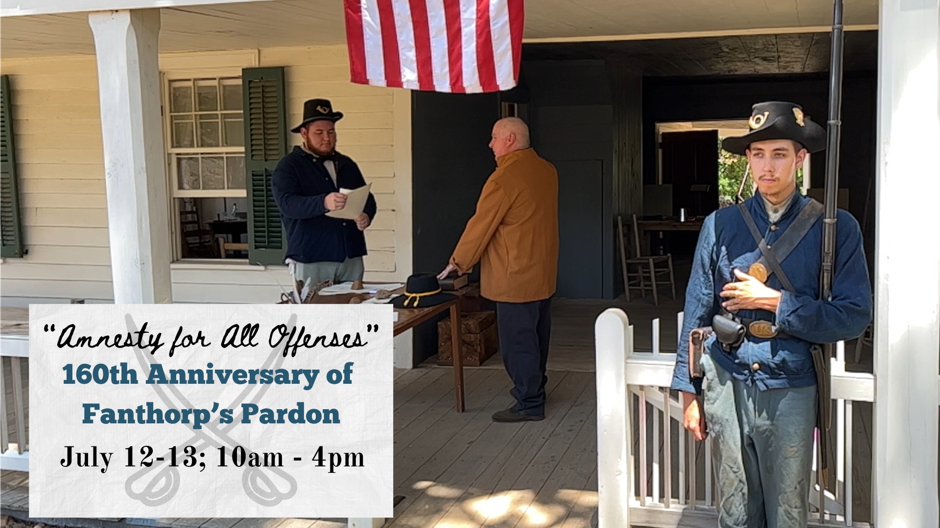 “Amnesty for All Offenses” The 160th Anniversary of Fanthorp’s Pardon
