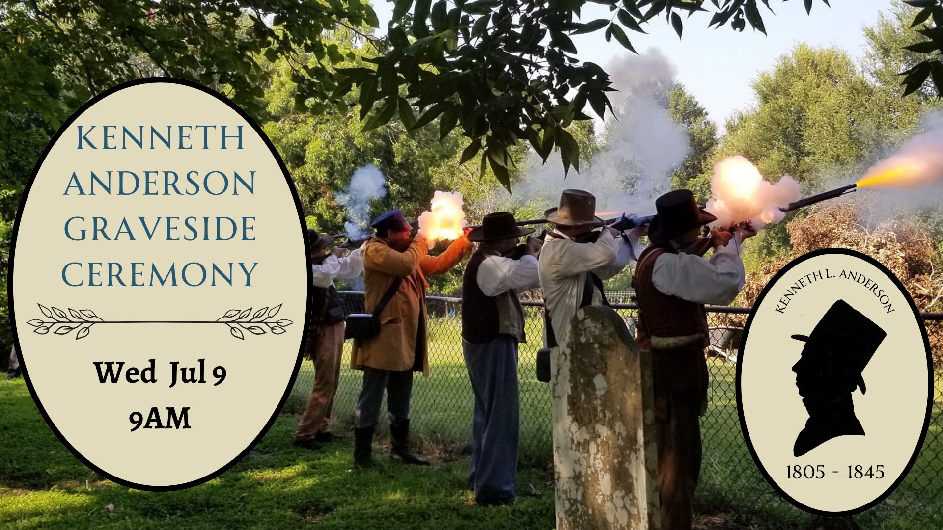 Kenneth Anderson Gravesite Ceremony at Fanthorp Inn