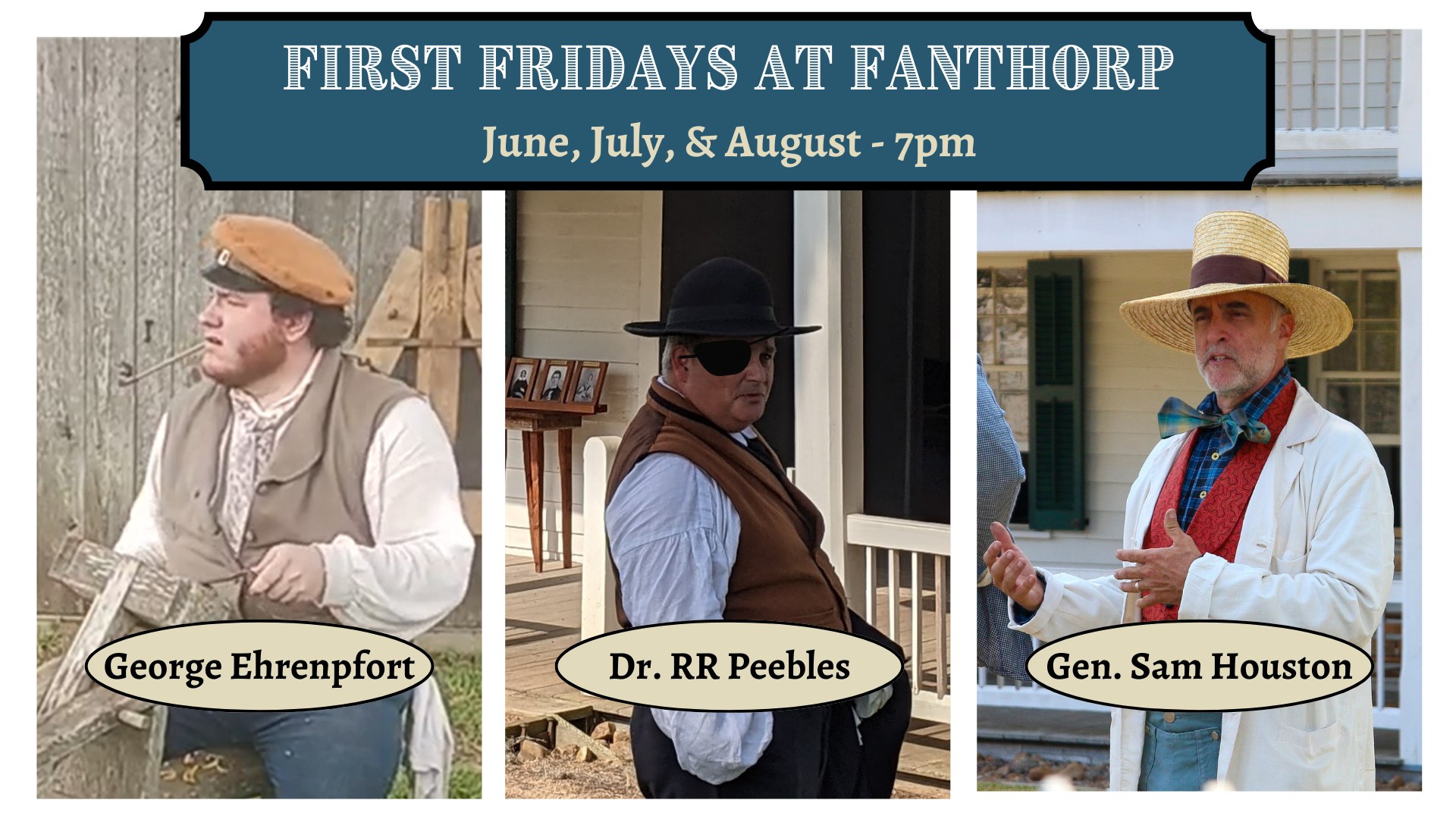 First Person, First Fridays at Fanthorp Inn